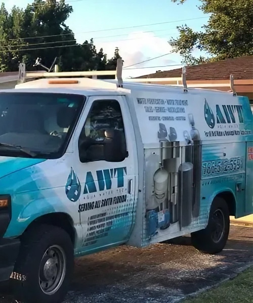 aqua water tech truck.