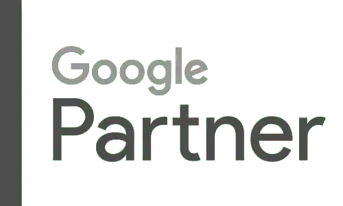 Google Partner logo with the word "Google" in light gray text above the larger word "Partner" in dark gray—a trusted symbol for any SEO Company NYC or Search Engine Optimization Company Long Island, NY.