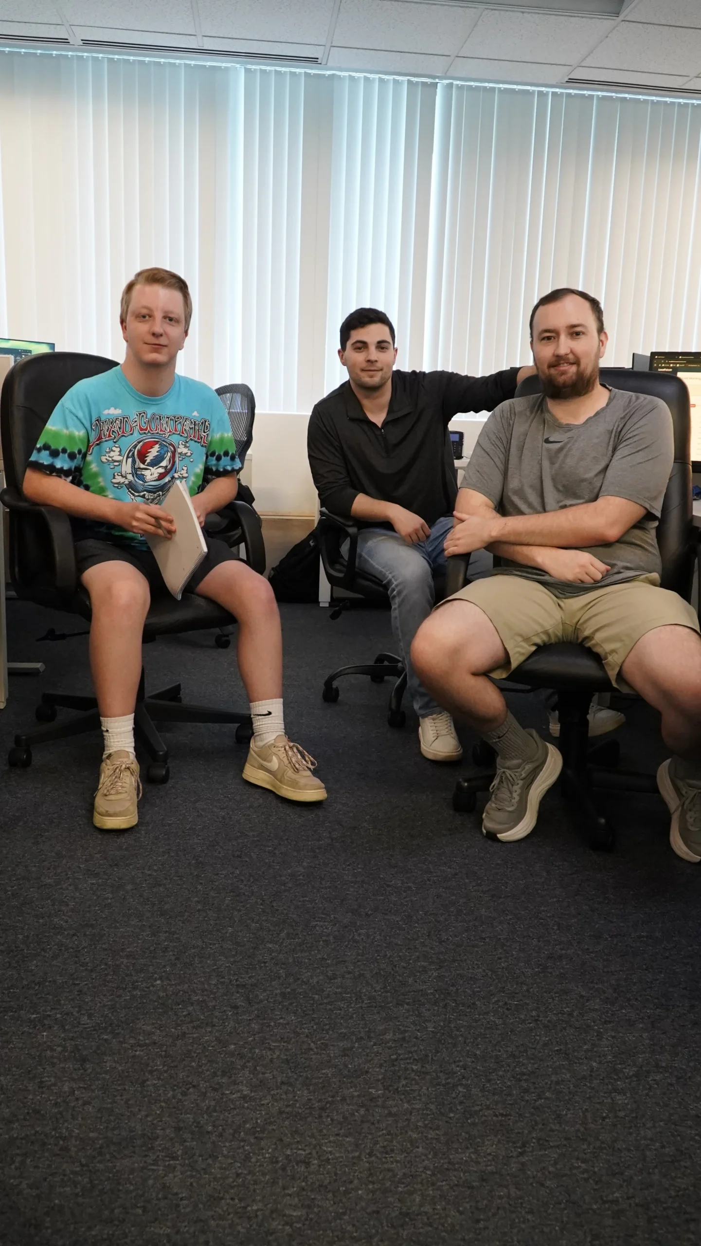 Three Men Office Meeting